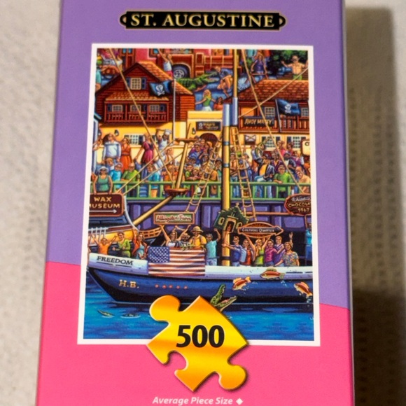 Dowdle St. Augustine 500-Piece Puzzle - Vibrant Multicolor NEW Sealed - Picture 12 of 12